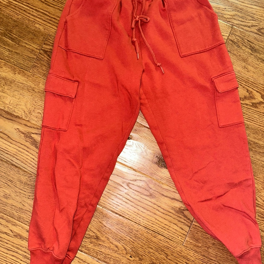 PINK Victoria's Secret Red Joggers